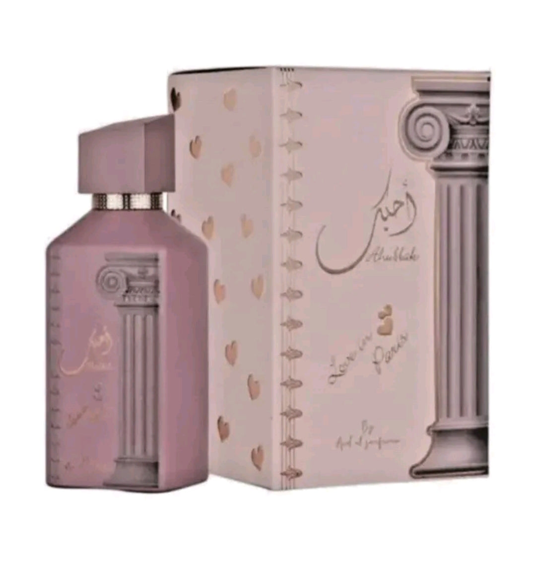 Ahubbak Love in Paris  scented 100ml Eau De Parfum By Ard Al Zaafaran