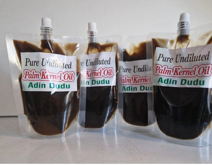 Authentic Pure Unrefined Palm Kernel Oil Adin Dudu, Aki up to 220ml(Nigeria)